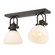 Yep by Golden Lighting Hines 2-light Semi-Flush Mount in Rubbed Bronze and Opal Glass (36|3118-2SF RBZ-OP)