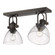 Yep by Golden Lighting Hines 2-light Semi-Flush Mount in Rubbed Bronze and Seeded Glass (36|3118-2SF RBZ-SD)