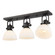 Yep by Golden Lighting Hines 3-light Semi-Flush Mount in Rubbed Bronze and Opal Glass (36|3118-3SF RBZ-OP)