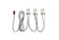 3-Light ballast bypass wiring harness for linear LED T8 lamps (27|80/2628)