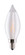 2 Watt CA11 LED Filament; Satin Spun Clear; Candelabra base; 2700K; 120 Volt; Carded (27|S11304)