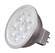 6.5 Watt; MR16 LED; 3000K; GU5.3 base; 25 deg. Beam Angle; 12 Volt (27|S11335)