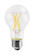 8 Watt; A19 LED Filament; Clear; 3000K; Medium base; 120 Volt (27|S11355)