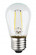 1 Watt LED Filament; S14; Clear; Medium base; 2700K; 120 Volt (27|S9807)