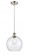 Athens - 1 Light - 10 inch - Brushed Satin Nickel - Cord hung - Mini Pendant (3442|516-1P-SN-G124-10-LED)