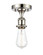 Bare Bulb - 1 Light - 5 inch - Polished Nickel - Semi-Flush Mount (3442|516-1C-PN)