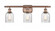 Caledonia - 3 Light - 25 inch - Antique Copper - Bath Vanity Light (3442|516-3W-AC-G259-LED)