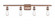 Bare Bulb - 4 Light - 36 inch - Antique Copper - Bath Vanity Light (3442|516-4W-AC-LED)