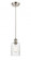 Hadley - 1 Light - 5 inch - Brushed Satin Nickel - Cord hung - Mini Pendant (3442|516-1P-SN-G342-LED)