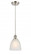 Castile - 1 Light - 6 inch - Brushed Satin Nickel - Cord hung - Mini Pendant (3442|516-1P-SN-G381-LED)