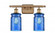 Candor 2 Light Bath Vanity Light (3442|516-2W-BB-G352-BL)