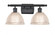 Arietta - 2 Light - 18 inch - Matte Black - Bath Vanity Light (3442|516-2W-BK-G422)
