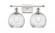Twisted Swirl 2 Light Bath Vanity Light part of the Ballston Collection (3442|516-2W-WPC-G1214-8-LED)