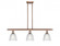 Castile - 3 Light - 36 inch - Antique Copper - Stem hung - Island Light (3442|516-3I-AC-G382)