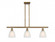 Castile - 3 Light - 36 inch - Brushed Brass - Stem hung - Island Light (3442|516-3I-BB-G381)