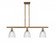 Castile - 3 Light - 36 inch - Brushed Brass - Stem hung - Island Light (3442|516-3I-BB-G382)