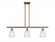 Brookfield - 3 Light - 36 inch - Brushed Brass - Stem hung - Island Light (3442|516-3I-BB-G441)