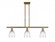Brookfield - 3 Light - 36 inch - Brushed Brass - Stem hung - Island Light (3442|516-3I-BB-G442)