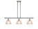 Arietta - 3 Light - 36 inch - Polished Nickel - Stem hung - Island Light (3442|516-3I-PN-G422-LED)