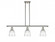 Brookfield - 3 Light - 36 inch - Polished Nickel - Stem hung - Island Light (3442|516-3I-PN-G442)