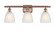 Castile - 3 Light - 26 inch - Antique Copper - Bath Vanity Light (3442|516-3W-AC-G381-LED)