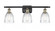 Brookfield - 3 Light - 26 inch - Black Antique Brass - Bath Vanity Light (3442|516-3W-BAB-G442-LED)