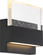 Ellusion - LED Medium Wall Sconce - with Seeded Glass - Matte Black Finish (81|62/1512)