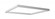 2X2 Backlit Panel Flange Kit; White Finish (81|65/589)