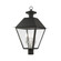 4 Lt Black Outdoor Post Top Lantern (108|27223-04)