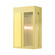 1 Lt Satin Brass Outdoor Wall Lantern (108|27413-12)