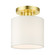 1 Lt Satin Brass Semi Flush (108|41094-12)