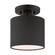 1 Lt Black Semi Flush (108|45661-04)
