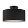 1 Lt Black Semi Flush (108|45663-04)