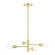 4 Lt Satin Brass Chandelier (108|45864-12)
