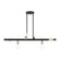 6 Lt Black Linear Chandelier (108|45866-04)