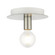 1 Lt Brushed Nickel Flush Mount (108|45871-91)