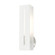 1 Lt Textured White with Brushed Nickel Finish Accents ADA Single Sconce (108|45953-13)