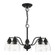 5 Lt Black Chandelier (108|46335-04)