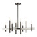 8 Lt Black Chrome Chandelier (108|49348-46)