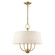 4 Lt Antique Brass Pendant Chandelier (108|49444-01)