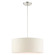 3 Lt Brushed Nickel Drum Pendant (108|49802-91)