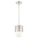 1 Lt Brushed Nickel Mini Pendant (108|49861-91)