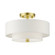 2 Lt Satin Brass Semi Flush (108|51042-12)