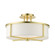 3 Lt Satin Brass Semi Flush (108|51074-12)
