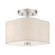 2 Lt Brushed Nickel Semi Flush (108|58061-91)