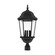 3 Lt Textured Black Outdoor Post Top Lantern (108|7568-14)