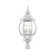 4 Lt Textured White Outdoor Post Top Lantern (108|7703-13)