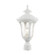 1 Lt Textured White Outdoor Post Top Lantern (108|7855-13)