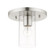 1 Lt Brushed Nickel Flush Mount (108|45471-91)