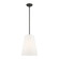1 Lt Black Shaded Chandelier (108|40567-04)